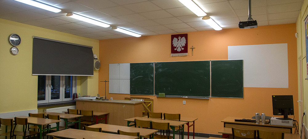 Klasa w gimnazjum w Karolewie Klasa w gimnazjum w Karolewie