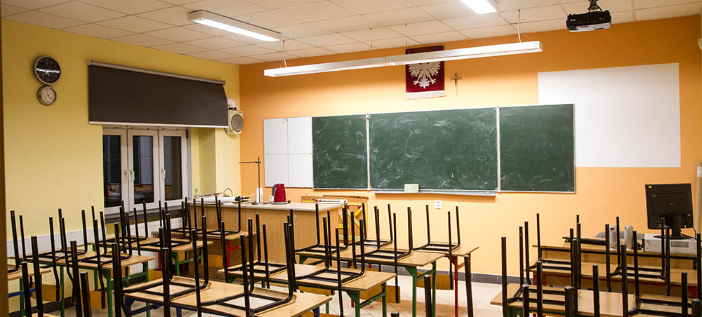 Klasa w gimnazjum w Karolewie Klasa w gimnazjum w Karolewie