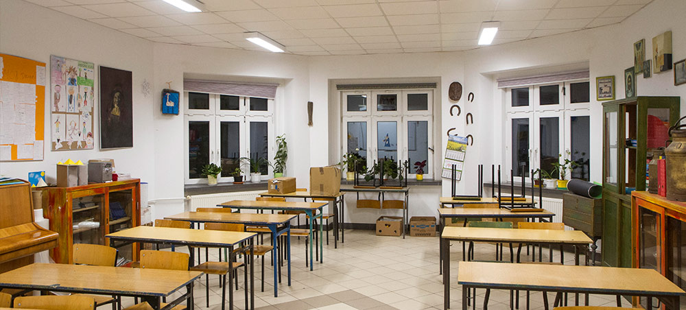 Klasa w gimnazjum w Karolewie Klasa w gimnazjum w Karolewie