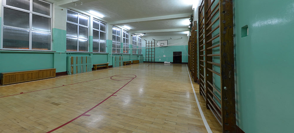 Sala gimnastyczna w szkole w Resku Sala gimnastyczna w szkole w Resku