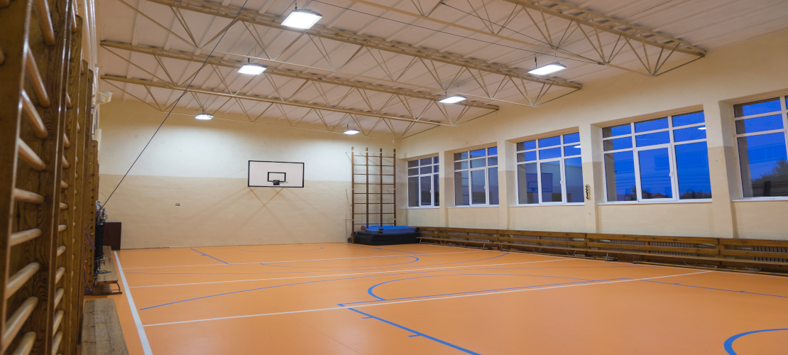 Duża sala gimnastyczna w Szkole w Złocieńcu